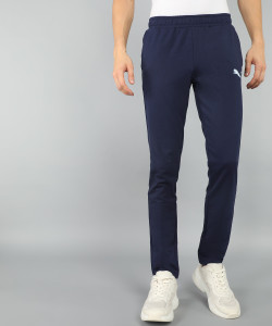 PUMA Logo Pants OH Solid Men Blue Track Pants Buy PUMA