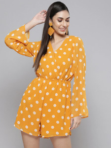SASSAFRAS Polka Print Women Jumpsuit Buy SASSAFRAS Polka Print