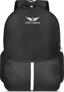 LOIS CARON LCB-13 BLACK COLOR LAPTOP BACKPACK HI STORAGE 30 L Laptop Backpack