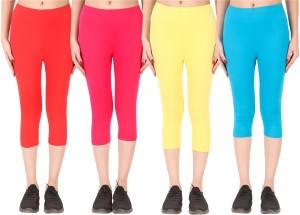Buy Ayvina 100% Pure Cotton Lycra Capri for Women Women 3/4th Cotton Plain  Capri Online In India At Discounted Prices