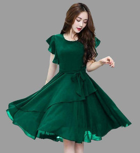 Short green outlet dress
