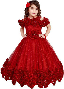 Redgown Girls Maxi Full Length Festive Wedding Dress Price in India Buy Redgown Girls Maxi Full Length Festive Wedding Dress online at Flipkart