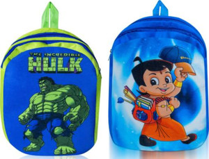 Flipkart Hriday Soft Quality Hulk Chhota Bheem Bag for kids School Bag School Bag School Bag