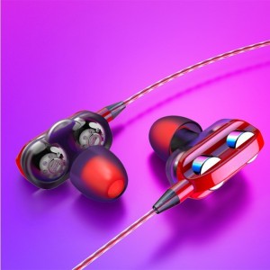 wear me 4D Universal mobile handsfree headphones wired stereo earphone with mic Wired Headset