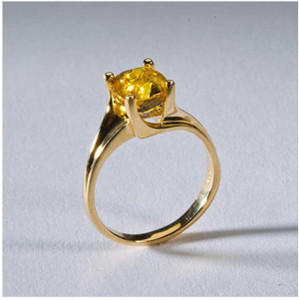 Yellow sapphire women's ring new arrivals
