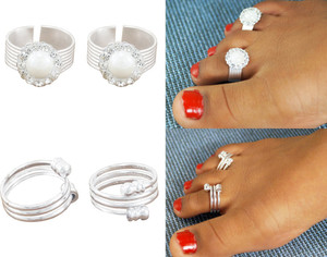 Goldfish Brass Silver Toe Ring Set Price in India Buy Goldfish Brass Silver Toe Ring Set Online at Best Prices in India Flipkart