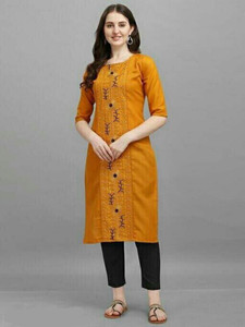Flipkart yellow kurti hotsell