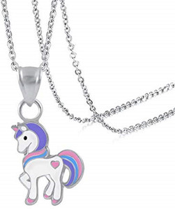 Via Mazzini So Cute 925 Silver Unicorn Pendant with Silver Chain for Girls and Kids NK0873 Silver Sterling Silver Pendant Price in India Buy Via Mazzini So Cute 925 Silver Unicorn Pendant with Silver ...