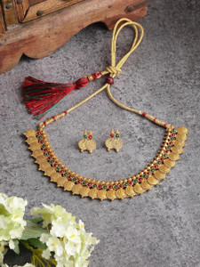 freya enterprise Alloy Gold Jewellery Set Price in India Buy