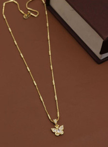 Butterfly design online gold necklace