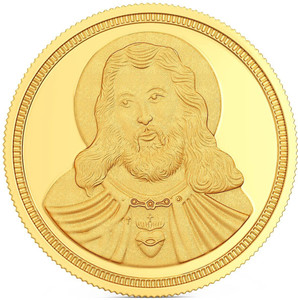 Joyalukkas Jesus Christ 22 K 2 g Gold Coin Price in India Buy
