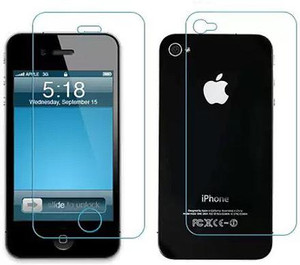 Iphone 4s tempered glass black store