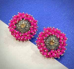 Get Lotus Embroidered Beaded Earrings at  700  LBB Shop