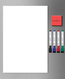 Lifekrafts Magnetic Dry Erase WhiteBoard Sheet For Refrigerator