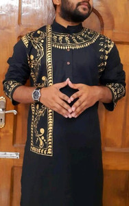 Men Cotton Punjabi Men Self Design Ethnic Dress Kurta Buy Men