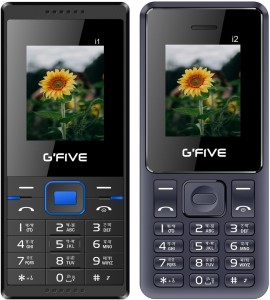 GFive i1 & i2 Combo of Two Mobile(Black Blue & Black)