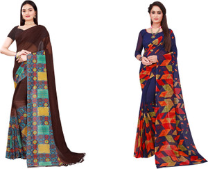 Buy Suali Printed Daily Wear Georgette Cream Sarees Online Best Price In India Flipkart