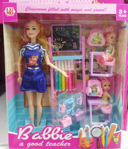 Barbie doll store house school
