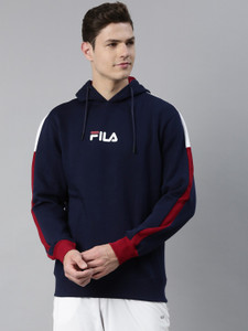 Fila red online and blue hoodie