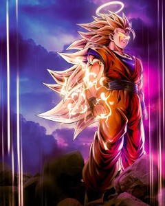 Goku - Super Sayajin Namek Photographic Print by AbdeeFactory