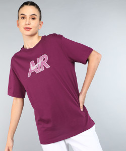 NIKE Printed Women Crew Neck Red T Shirt Buy NIKE Printed Women Crew Neck Red T Shirt Online at Best Prices in India Flipkart