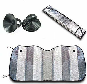 Reflective shop windshield shade