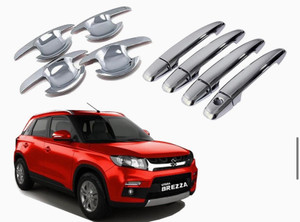 paxauto Exterior Chrome Accessories Combo Kit For Brezza Type