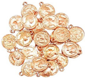 Style My Home Rose Gold Finish Antique Coin Charms for DIY