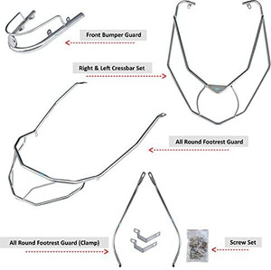 nikavi ARCG17A Bumper Crash Guard Compatible for Honda Dio BS4