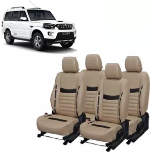 autodesign PU Leather Car Seat Cover For Mahindra Scorpio 7S