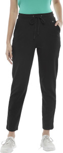 Ajile By Pantaloons Solid Women Black Track Pants Buy Ajile By