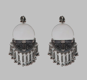 Heavy oxidized earrings best sale