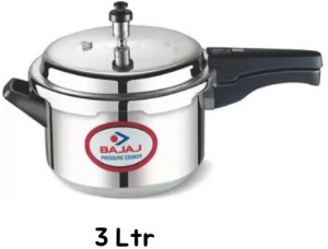 BAJAJ Induction Base Stainless Steel Pressure Cooker 3 L Induction