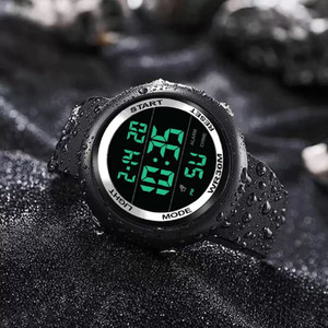 Men's silver cheap digital watch