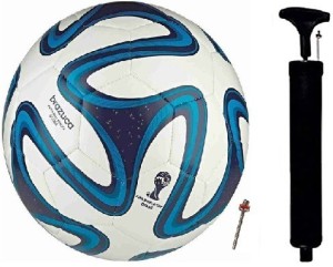 HTM Blue Brazuca With Hand Pump Football - Size: 5 - Buy HTM Blue Brazuca  With Hand Pump Football - Size: 5 Online at Best Prices in India - Sports &  Fitness