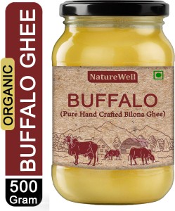 Naturewell Desi Buffalo Ghee (Helps Reduces Joint Pain and Improves Heart Functioning) Ghee 500 g Glass Bottle