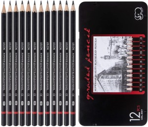 IORAA 12 Pieces Professional Sketch Pencil for Drawing Pencils Set for  Artist Art Pencil Set Graphite