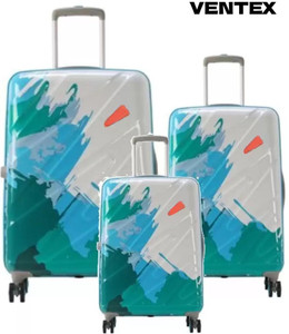 VIP Swiss Era Luggage Trolley Bag Premium Blue Polycarbonate