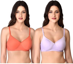Narsingha Dreams Women's Cotton Lightly Padded Non-Wired T-Shirt Bra Combo  Pack of 3 Women Balconette Lightly Padded Bra - Buy Narsingha Dreams  Women's Cotton Lightly Padded Non-Wired T-Shirt Bra Combo Pack of