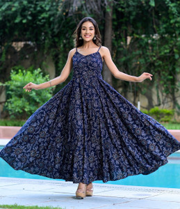 Shrivani Women Gown Blue Dress Buy Shrivani Women Gown Blue Dress Online at Best Prices in India Flipkart