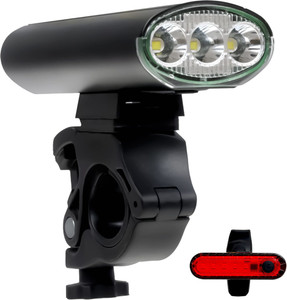 Buy SLOVIC Rechargeable Cycle Lights Combo Front 750 lumens 3 Head Light Back 100 lumen LED Front Rear Light Combo Online at Best Prices in India Sports Fitness Flipkart