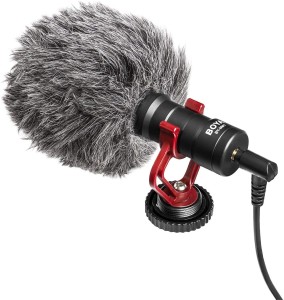 BOYA by-MM1 On-Camera Shotgun Microphone for iPhone, Android Smartphones, DSLR Camera Microphone