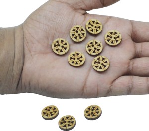 60pcs Wooden Toggle Buttons Brownl Wooden Button in Sewing for