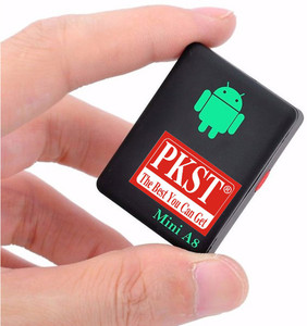 PKST Mini A8 Hidden Voice Recorder | SOS Button Live Listening | Built-in Rechargeable Battery | Audio Sim device | Spy Voice Recorder Product Microphone | GSM Sim Slot Remote Call Back (0.01 inch Display) NA Voice Recorder