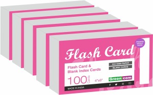 Turron Bulk Box - 300 Index Flash Cards - Blank white, 3 x 5 Inch, 220
