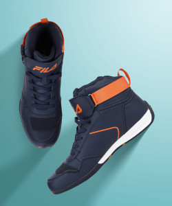 Blue high top fila new arrivals