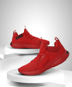 Puma full red best sale shoes