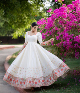 Flipkart white wedding gowns store