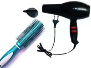 Ohappl Stylish & Fancy Round Hair Brush With Hair Dryer Hair Dryer