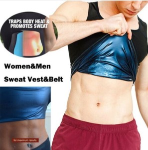 Generic Men Polymer Sweat Sauna Shaper Vest Body Shaper Waist
